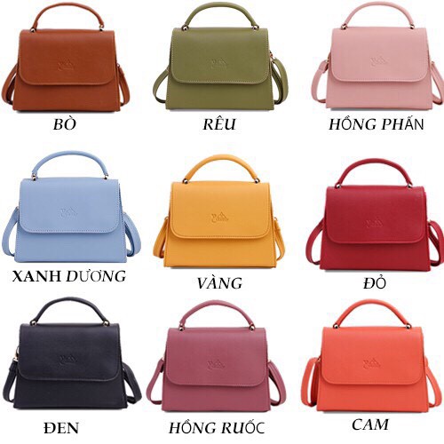 Túi Đeo Chéo Nữ Yuumy YN5 (21 x 15.5 x 7 cm) - Xanh rêu