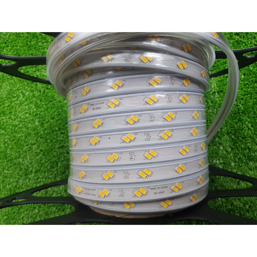 Cuộn led dây 5730 100m Đơn màu và đủ màu + tặng 5 dây nguồn