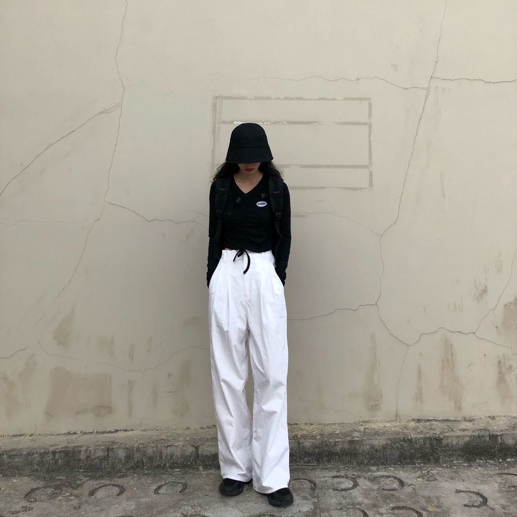 QKOOLE  Quần Jean Nữ Lưng Cao Ống Đứng Phong Cách Hàn Quốc