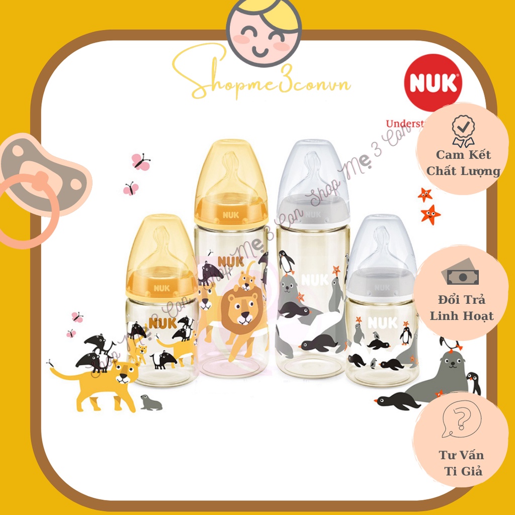 Bình Sữa NUK Premium Choice PPSU Animals