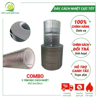 Bộ 5 tấm bọc cách nhiệt cắt sẵn bản 3m*30cm