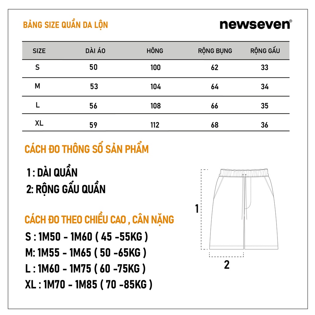 Quần Short Đùi N7 Newseven Minimalism V2