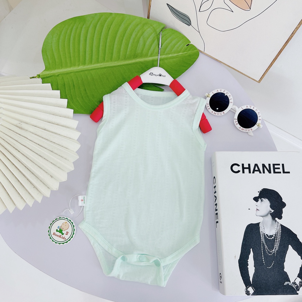 Bodysuit ngắn tay, body chip cho bé sơ sinh vải Thông hơi cao cấp, mềm mại, co giãn 4 chiều, thấm hút mồ hôi - BC07
