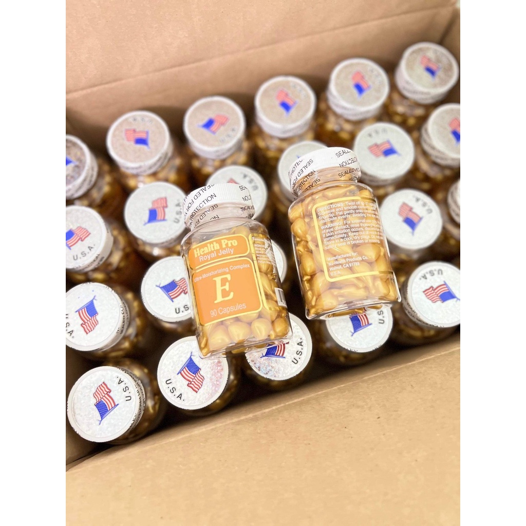 Viên nang dưỡng da sữa ong chúa vitamin E Health Pro Royal Jelly - EDS Hàng Mỹ