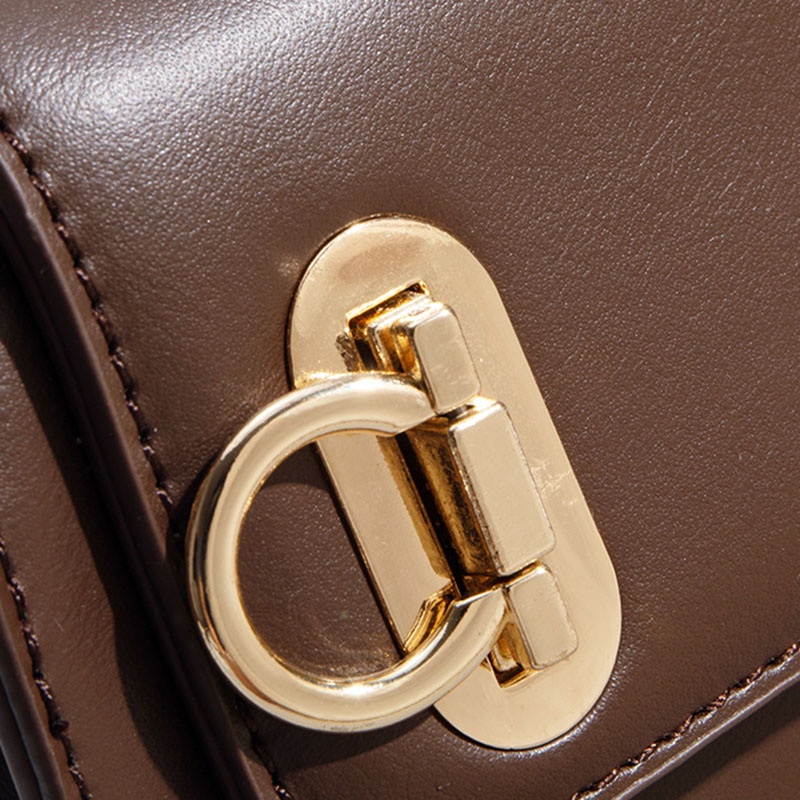 Túi đeo vai IELGY cỡ lớn có khóa tròn chất lượng cao thời trang cho nữ