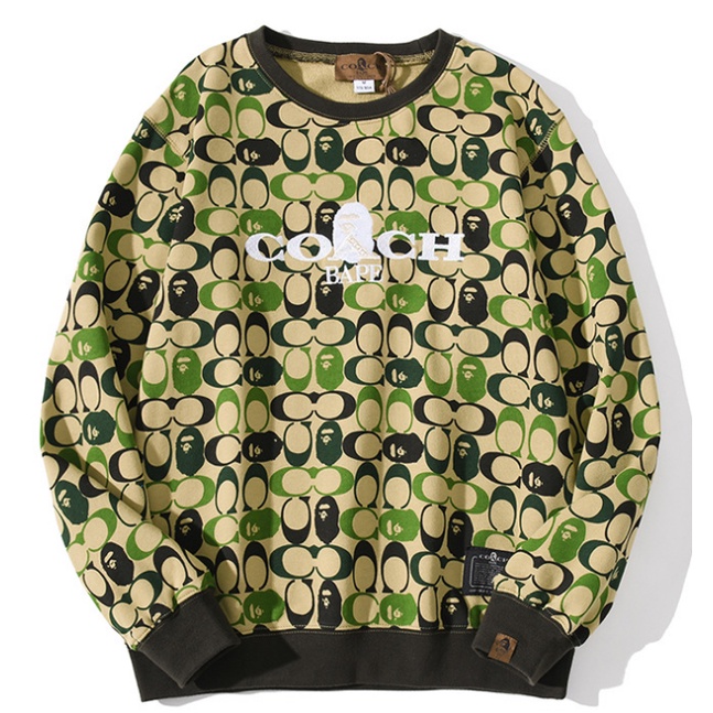 Áo Sweater BAPE Ngụy Trang Cổ Tròn Cho Nam Và Nữ