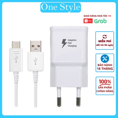 Sạc nhanh 15W Samsung Chính Hãng chân USB - Micro - One Style Shop