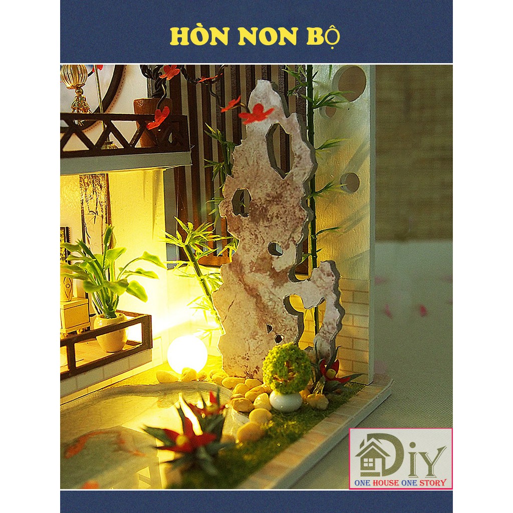 Mô hình nhà búp bê lắp ráp bằng gỗ DIY MẶC HƯƠNG TRÚC ÂM (Kèm dụng cụ, 3 keo + MICA + CÓT NHẠC) Quà tặng tự làm bằng gỗ