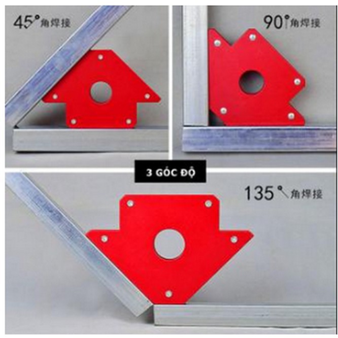 Bộ 4 chiếc nam châm ke góc vuông dành cho thợ hàn lực hút 12kg