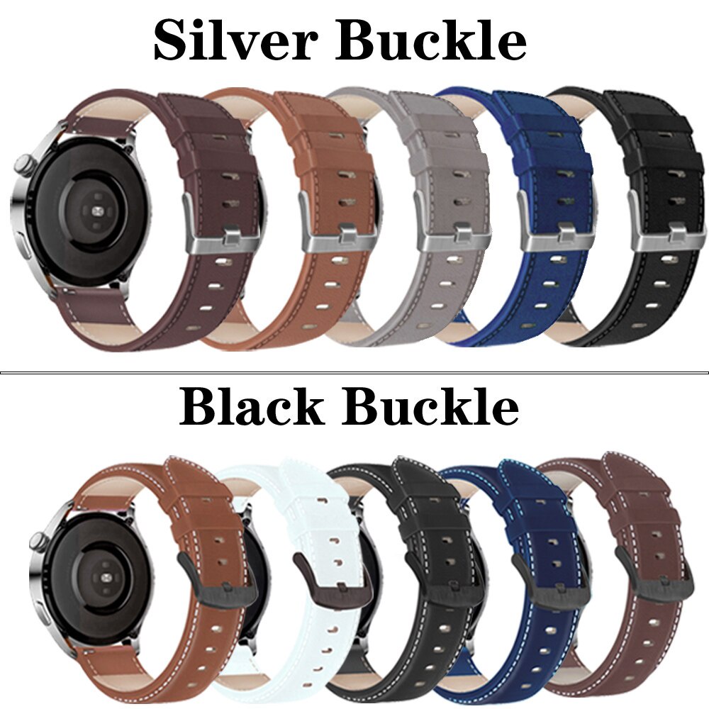 Dây đeo bằng da 22mm thay thế cho đồng hồ Huawei Watch GT 3 46mm / GT Runner