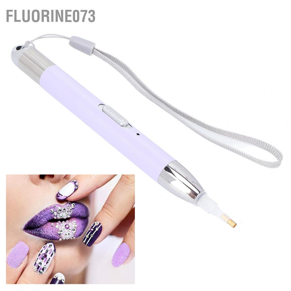 Fluorine073 Bút vẽ LED Rhinestone tranh móng với Mẹo thay thế