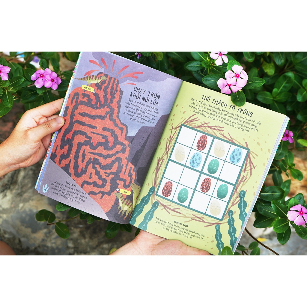 SÁCH - 60++ trò chơi rèn luyện IQ: Thế giới khủng long