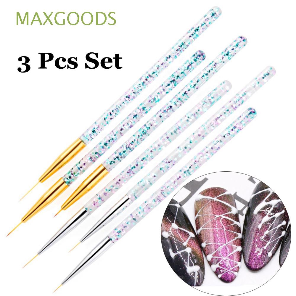 Set 3 cọ vẽ trang trí móng màu gardient độc đáo