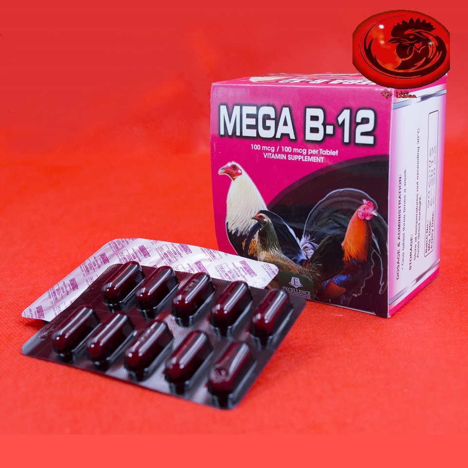 Thuốc nuôi MEGA-B12 cho gà đá 1 vỉ 10 viên