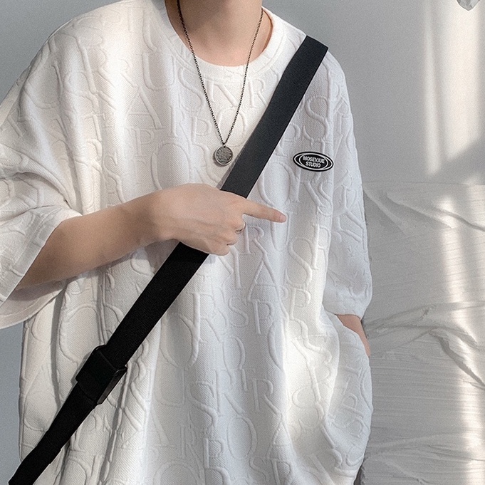 Áo Thun Tay Ngắn Cổ Tròn In Họa Tiết Đơn Giản Thời Trang Mùa Hè Cho Nam