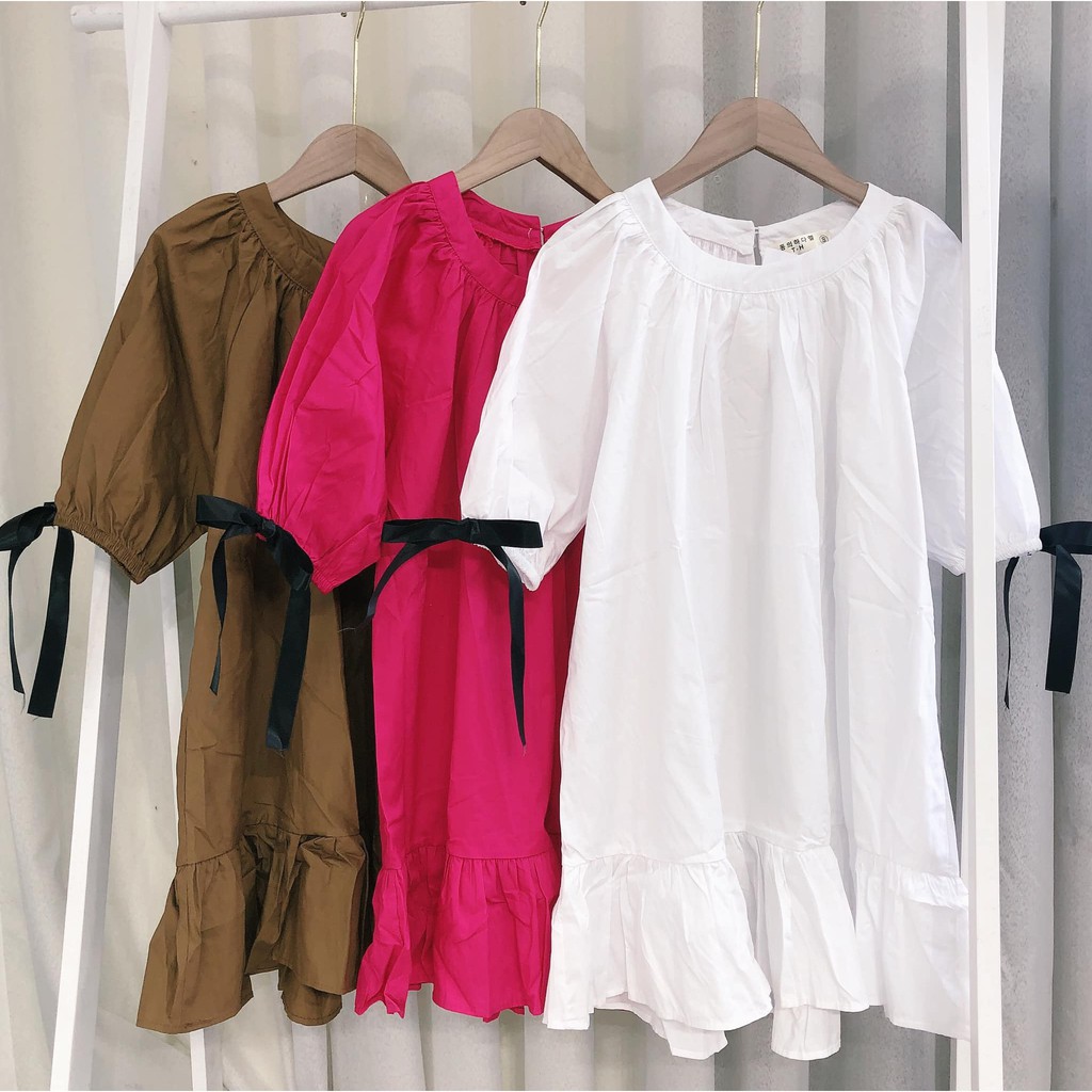 Váy thô dáng ngắn buộc Nơ Tay xinh xắn ( kèm ảnh thật, video ) | BigBuy360 - bigbuy360.vn