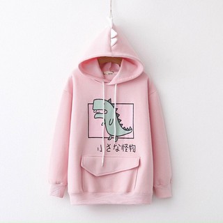 Áo Khoác nỉ Hoodie unisex phong cách Hàn Quốc khủng long