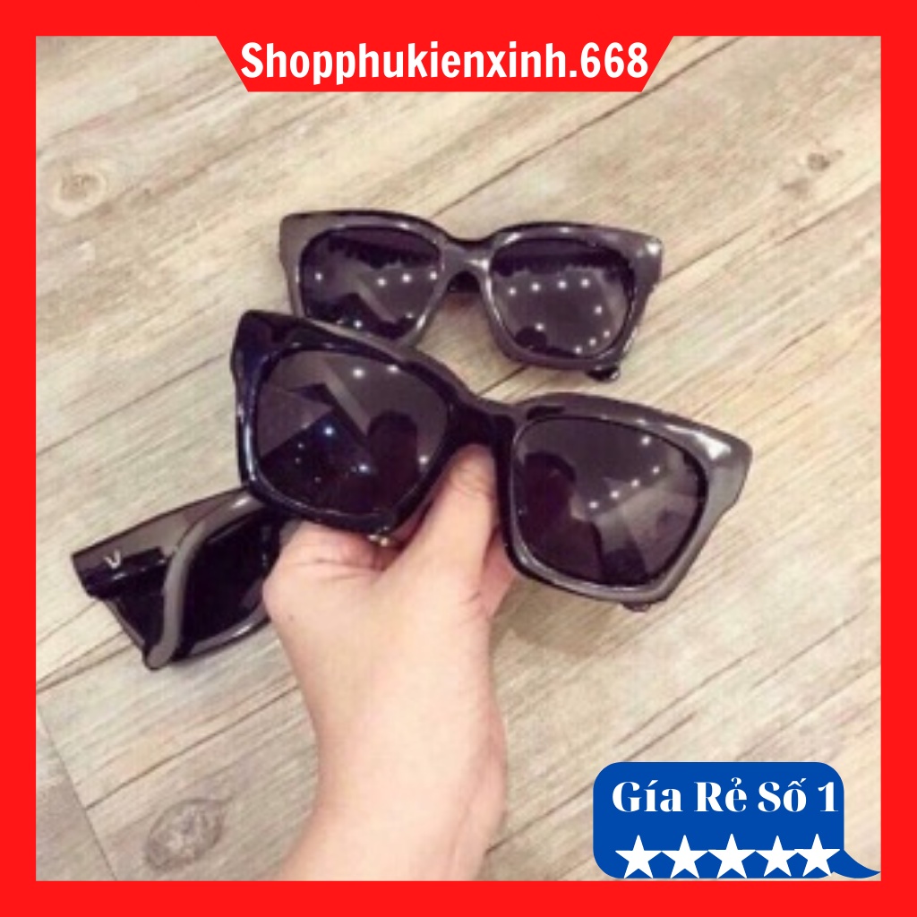 Kính Râm Nam Nữ [ RẺ VÔ ĐỊCH ] Gọng Chữ V Đen Thời Trang Hàn Quốc | BigBuy360 - bigbuy360.vn
