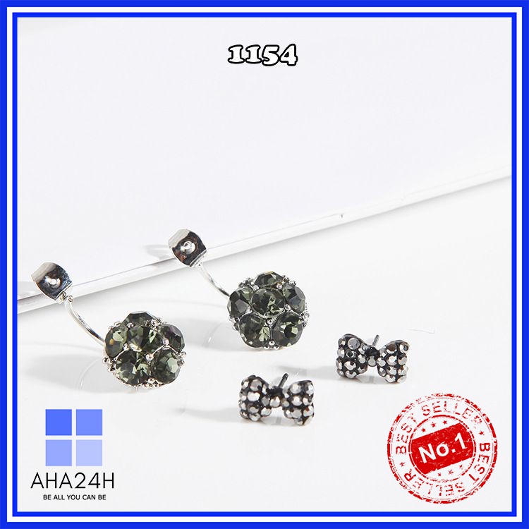 BÔNG TAI ĐÍNH ĐÁ KIỂU HÀN QUỐC SÀNH ĐIỆU AH1154