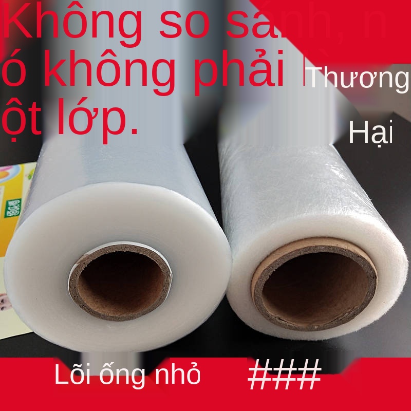 Lớp thực phẩm dùng một lần bọc nhựa hộ gia đình hai năm làm đẹp giảm béo khối lượng lớn vừa nhỏ cuộn phim tươi