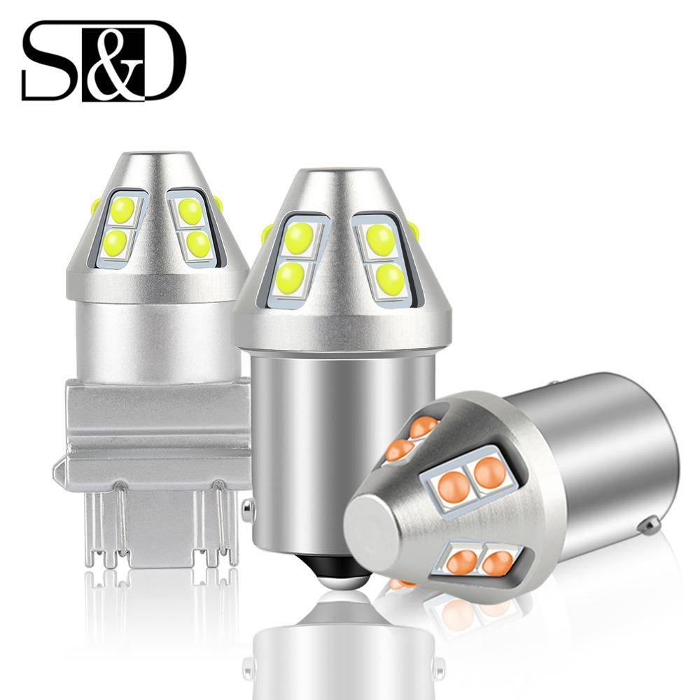 Bóng Đèn LED Tín Hiệu T20 W21/5W 7443 W21W 7440 PY21W P21W LED BAY15D BA15S Baau15S P21/5W 1156 3157 P27W