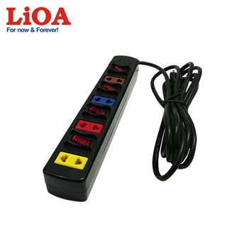 Ổ Cắm Kéo Dài LiOA 4SOF3 4 Ổ Cắm 4 Công Tắc