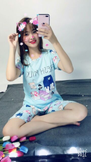 Bộ thun nữ nhiều hình dễ thương | BigBuy360 - bigbuy360.vn