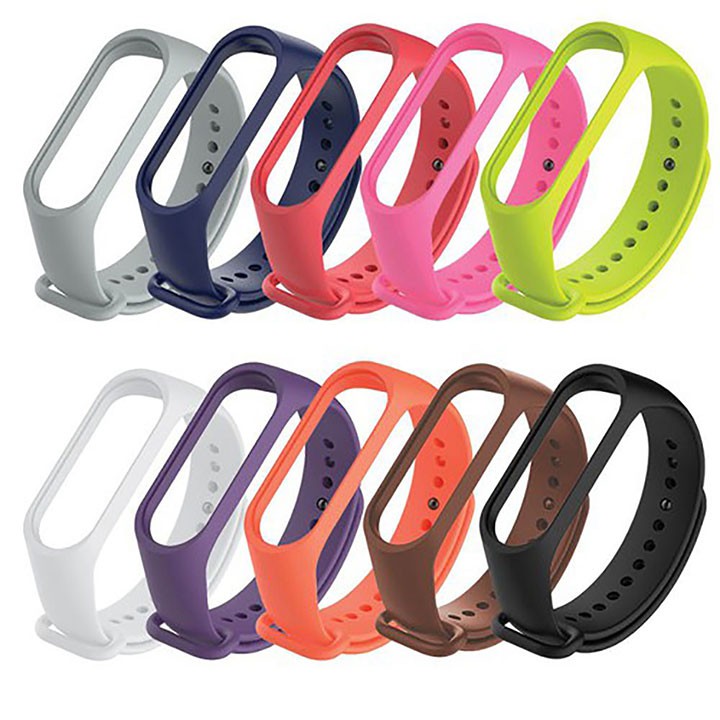 Dây cao su thay thế cho Vòng đeo tay Xiaomi Mi Band 5, không phù hợp Miband 3, Mi band 4