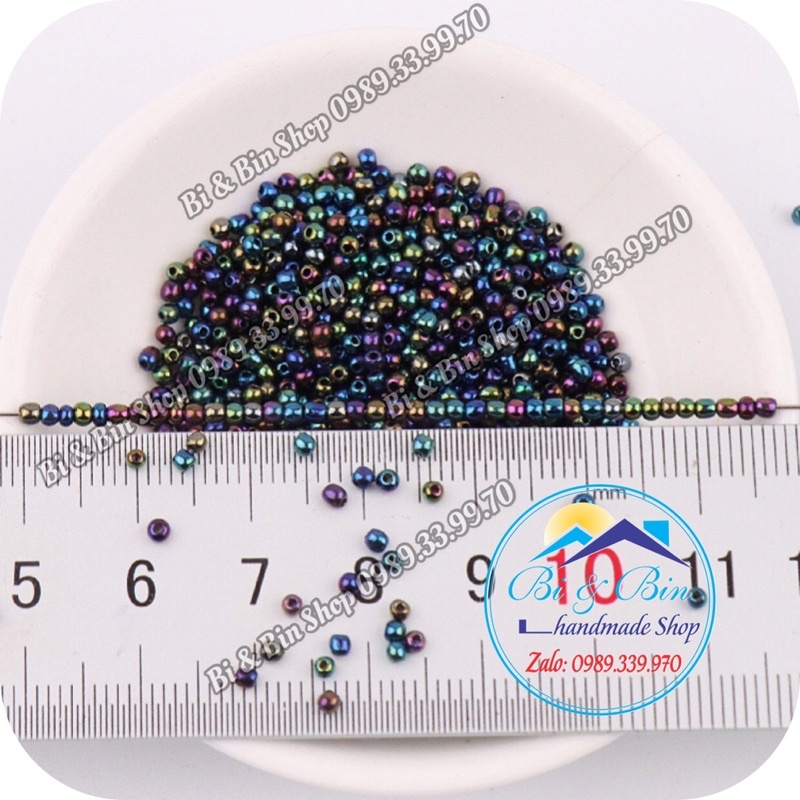 45g Hạt Cườm Màu Xi Mạ Đính Kết Trang Phục Thời Trang