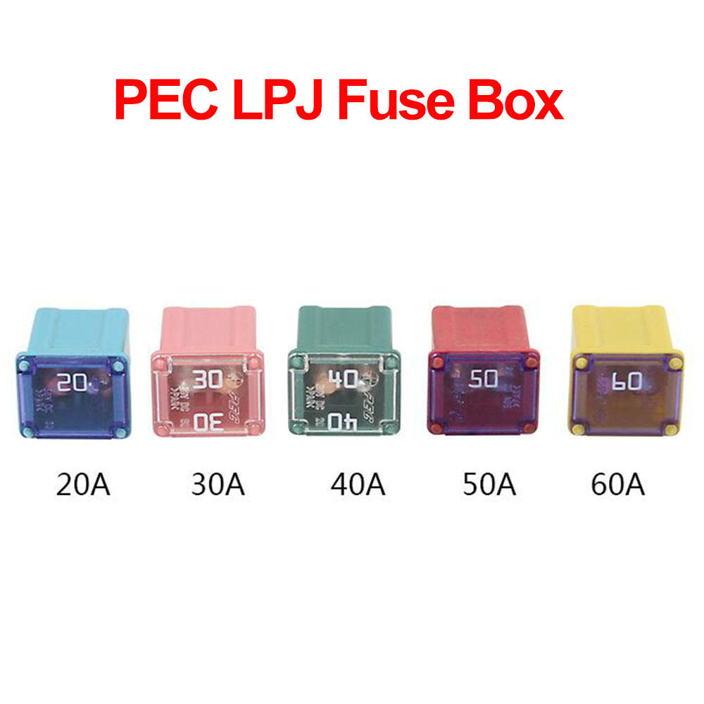 1 Hộp Cầu Chì Tự Động Chống Nước 20a 30a 40a 50a 60a lpj Hình Vuông Cho Xe Hơi