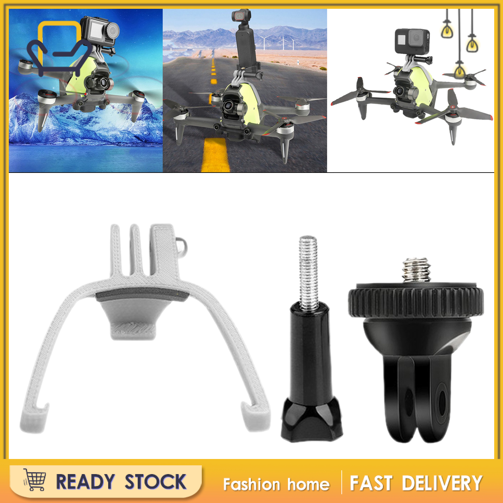 【Fashion home】Action Camera Extension for DJI FPV Racing Drone Quadcopter Accessories A