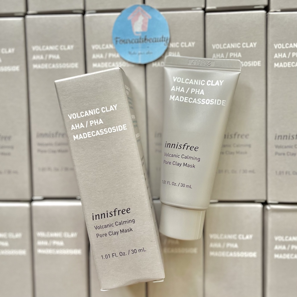 Mặt Nạ Đất Sét Giảm Nhờn Innisfree Volcanic Calming Pore Clay Mask 100ml