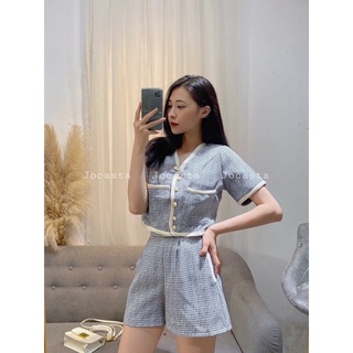 Set kẻ caro Jocasta - Hàng quảng châu cao cấp QCCC