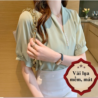 Áo sơ mi nữ đẹp, áo sơ mi công sở nữ chất đẹp a006