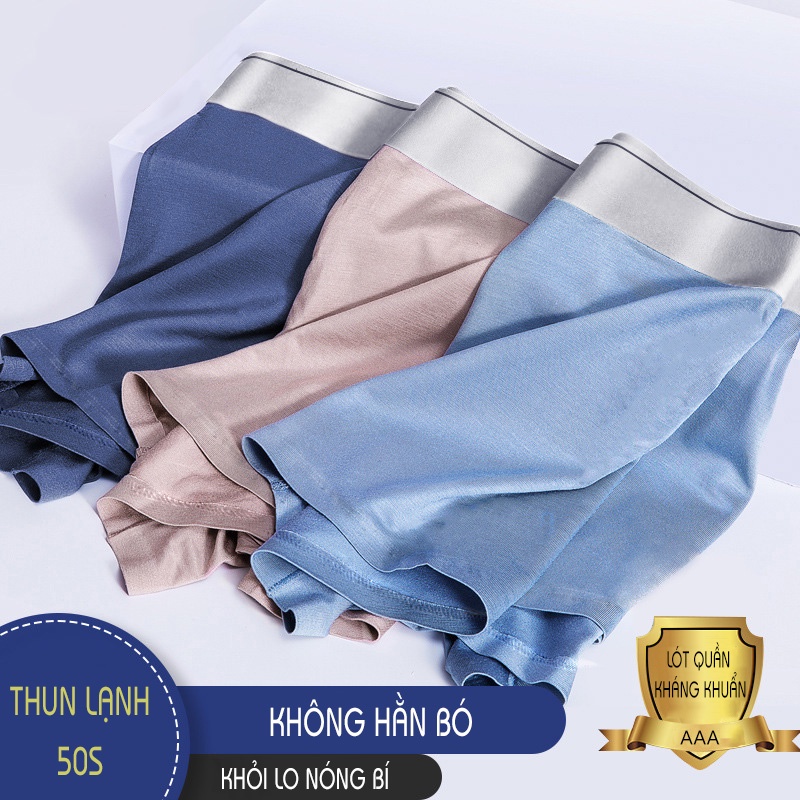 Quần Lót Nam Boxer- Sịp Đùi Thun Lạnh Giảm Nhiệt Mỏng Mát K170