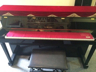 Khăn phủ đàn Piano (Nhung đỏ)