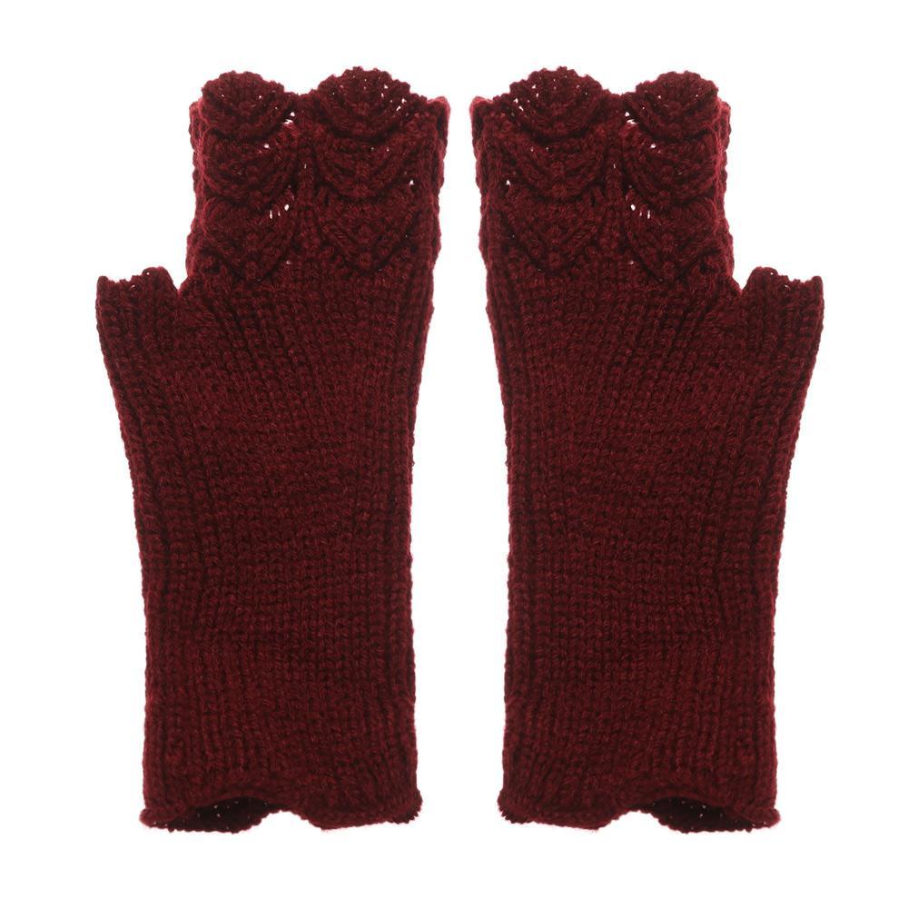 ESPO Găng Tay Dệt Kim Mềm Mại Màu Kẹo Ngọt