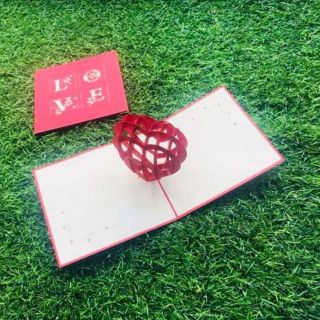 Thiệp 3D ( trái tim và tình yêu)