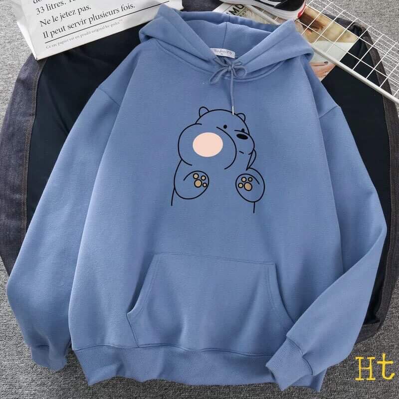 Áo hoodie 3d gấu má phính HTH1120