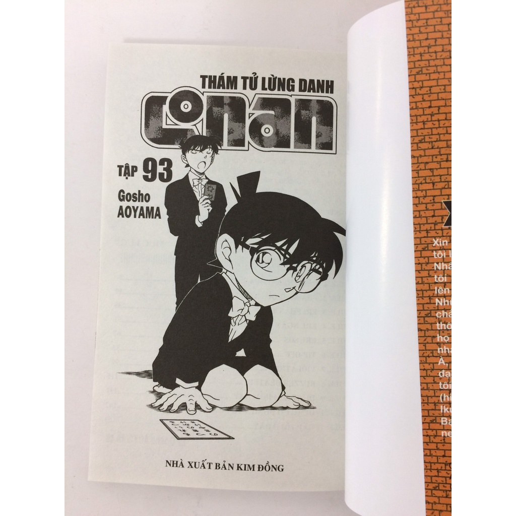 Sách - Thám tử lừng danh Conan - Tập 93