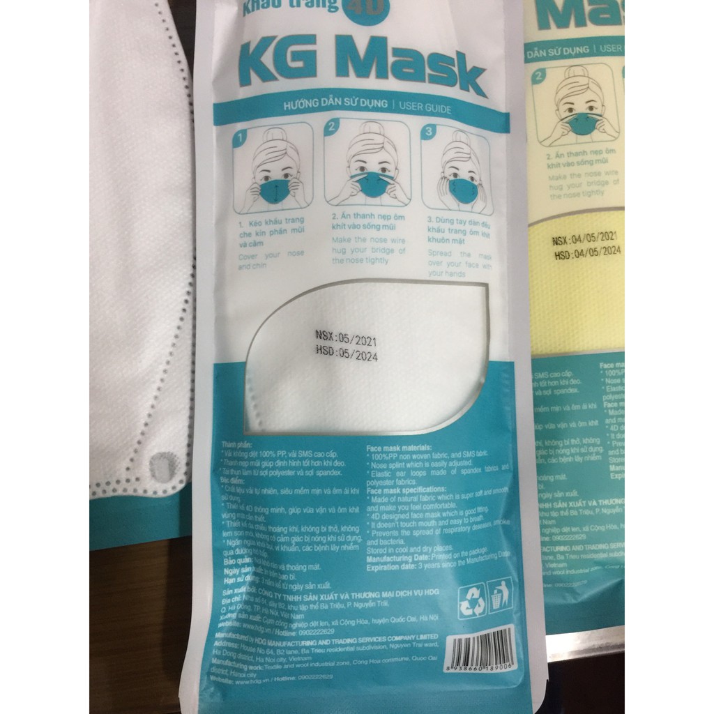 Sỉ 1 thùng khẩu trang KF94 KG Mask 4 lớp cao cấp 300 cái giá tốt nhất thị trường