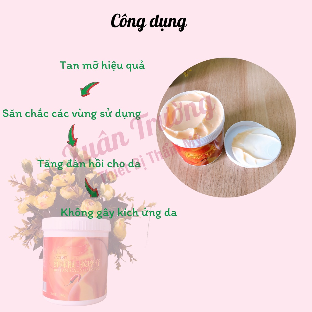Kem nóng ớt giảm béo siêu nóng (Hộp 1000g)