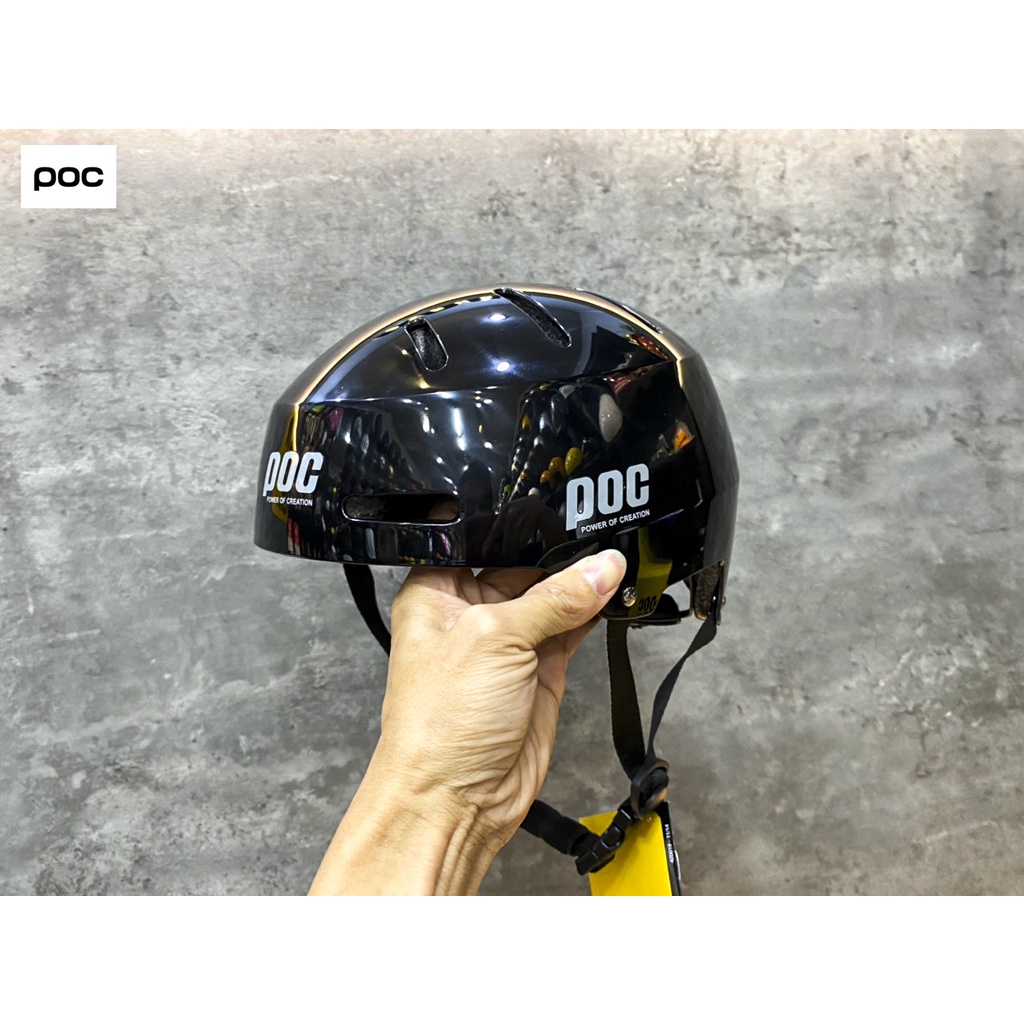 MŨ THỂ THAO POC P05 MÀU ĐEN BÓNG CHÍNH HÃNG 2022