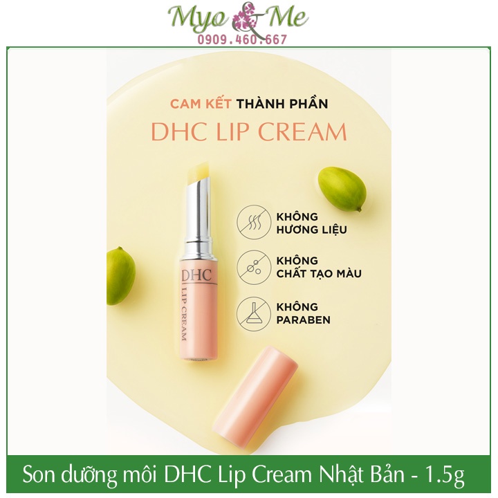 Son dưỡng DHC không màu Nhật Bản chiết xuất dầu olive giúp giảm thâm môi - DHC Lip Cream 1.5g