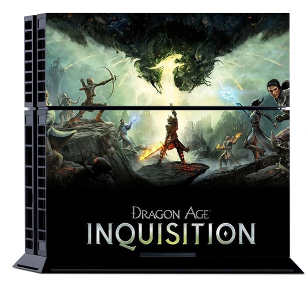 Bộ decal dán vinyl hình dragon age inquisition độc đáo bảo vệ cho bộ điều khiển và tay cầm chơi game ps4 playstation 4