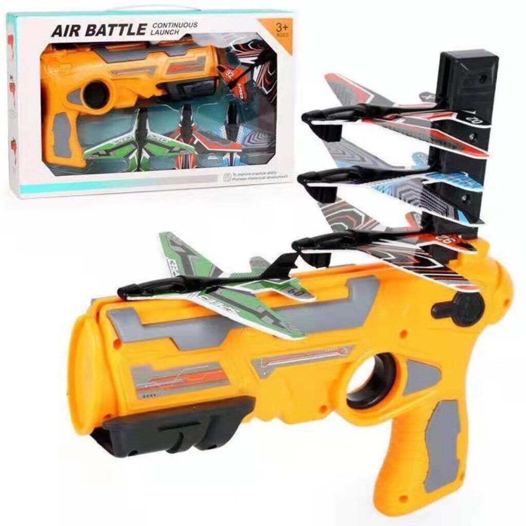 Súng bắn máy bay bốn tầng,súng phóng máy bay đồ chơi dành cho trẻ em