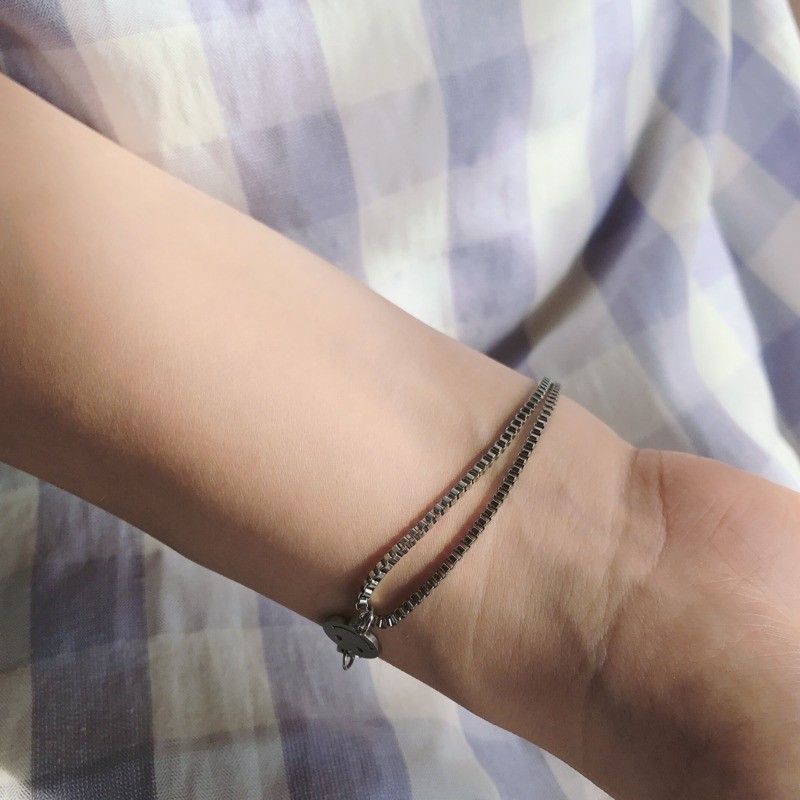 Vòng Tay Kim Loại Mặt Cười Phong Cách Hip Hop Cá Tính