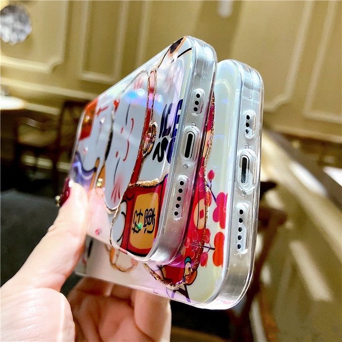 Ốp Lưng Hình Mèo Cầu Tài Nhiều Mẫu Mã Cho Điện Thoại iPhone 7 8 x xr xs 11 12 13 14 pro max