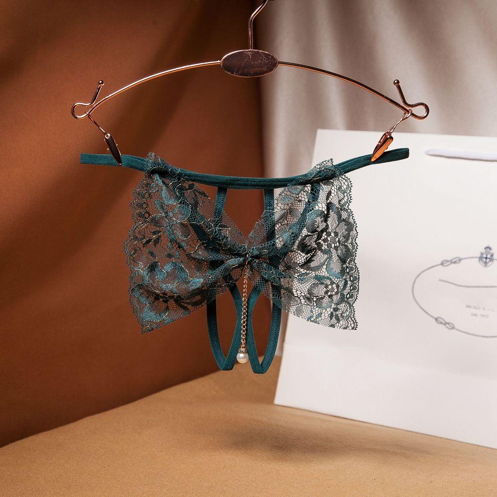 SOMEDAYZL Quần Lót Nữ Ren Hoa Hở Lưng Gợi Cảm