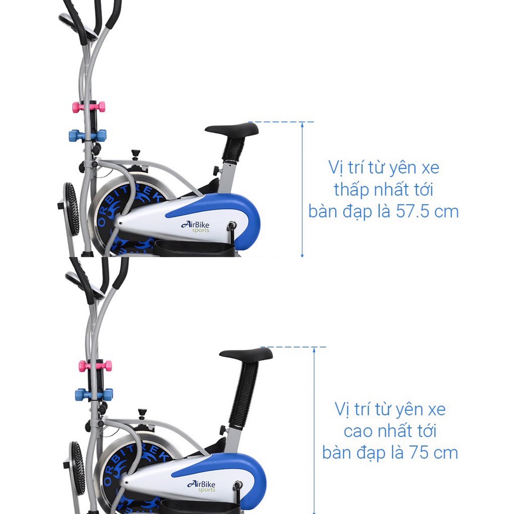 XE ĐẠP TẬP THỂ DỤC AIRBIKE ORBITRACK MO 2085 - HÀNG CHÍNH HÃNG, CÓ BẢO HÀNH - GIÁ TỐT BẤT NGỜ